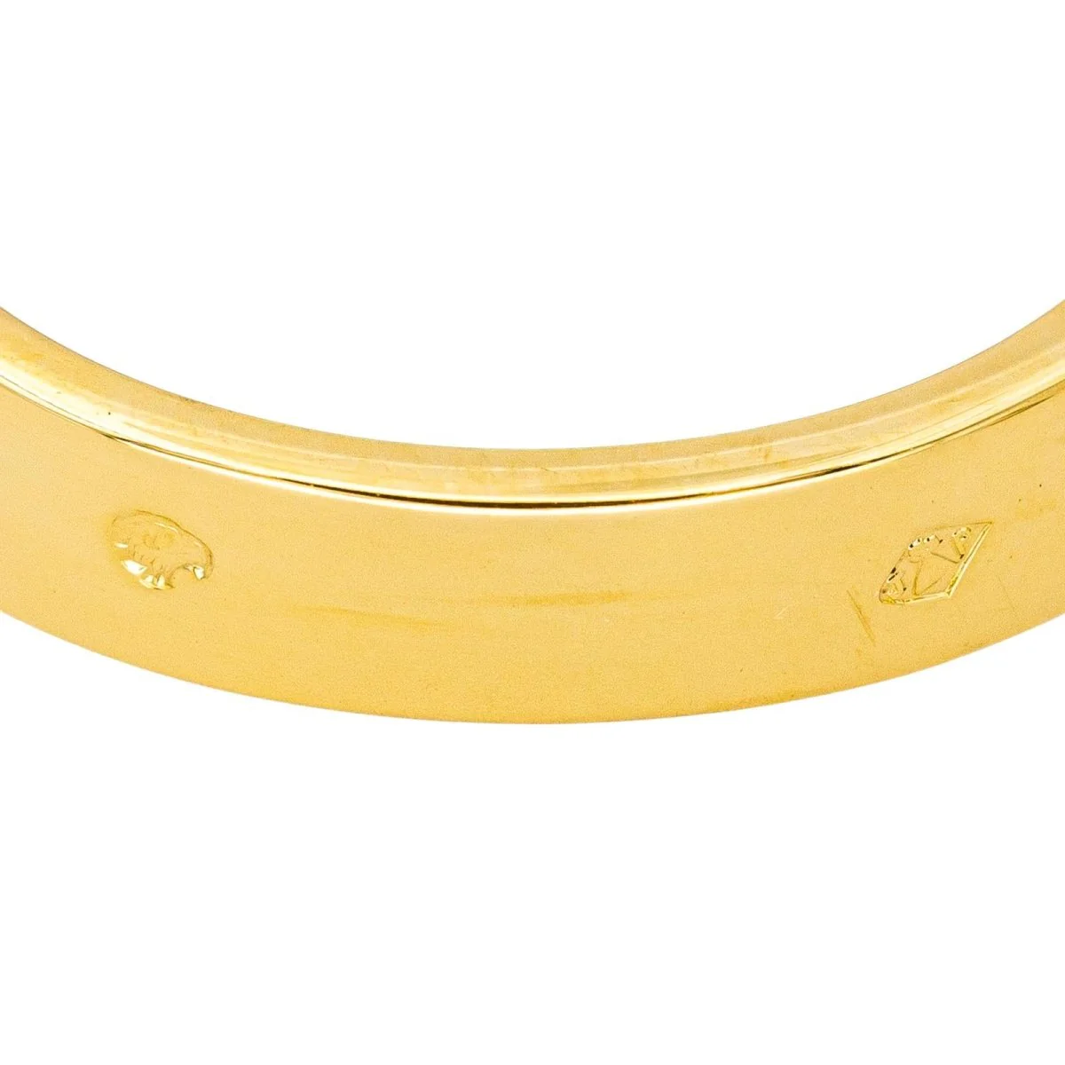 Bague Solitaire en or jaune, émeraude et diamants - Image 7