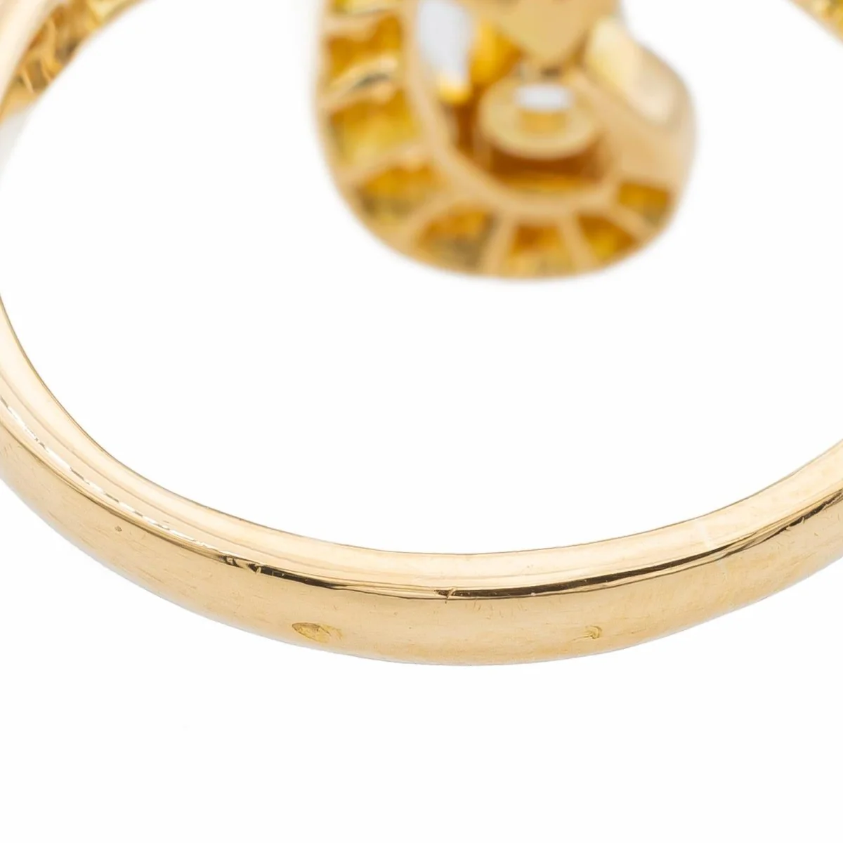 Bague Marquise en or jaune et émeraude - Image 6