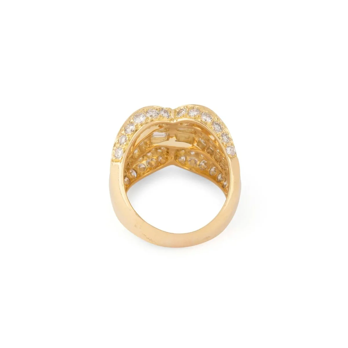 Bague or jaune et diamant - Image 4