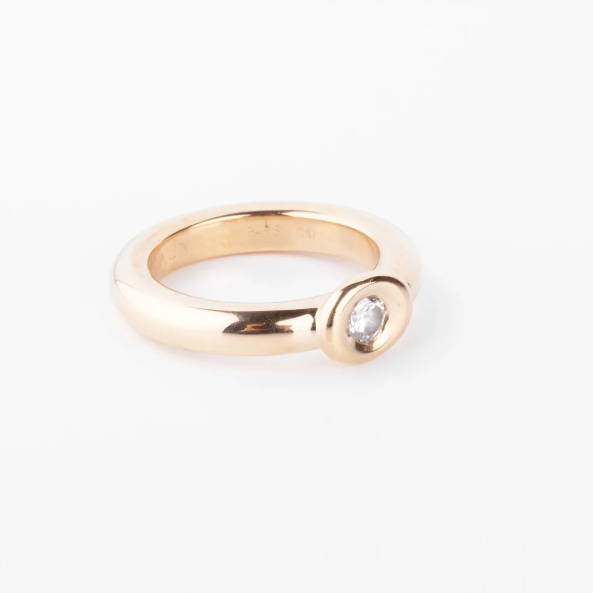 Bague CHAUMET en or jaune et diamant - Image 3