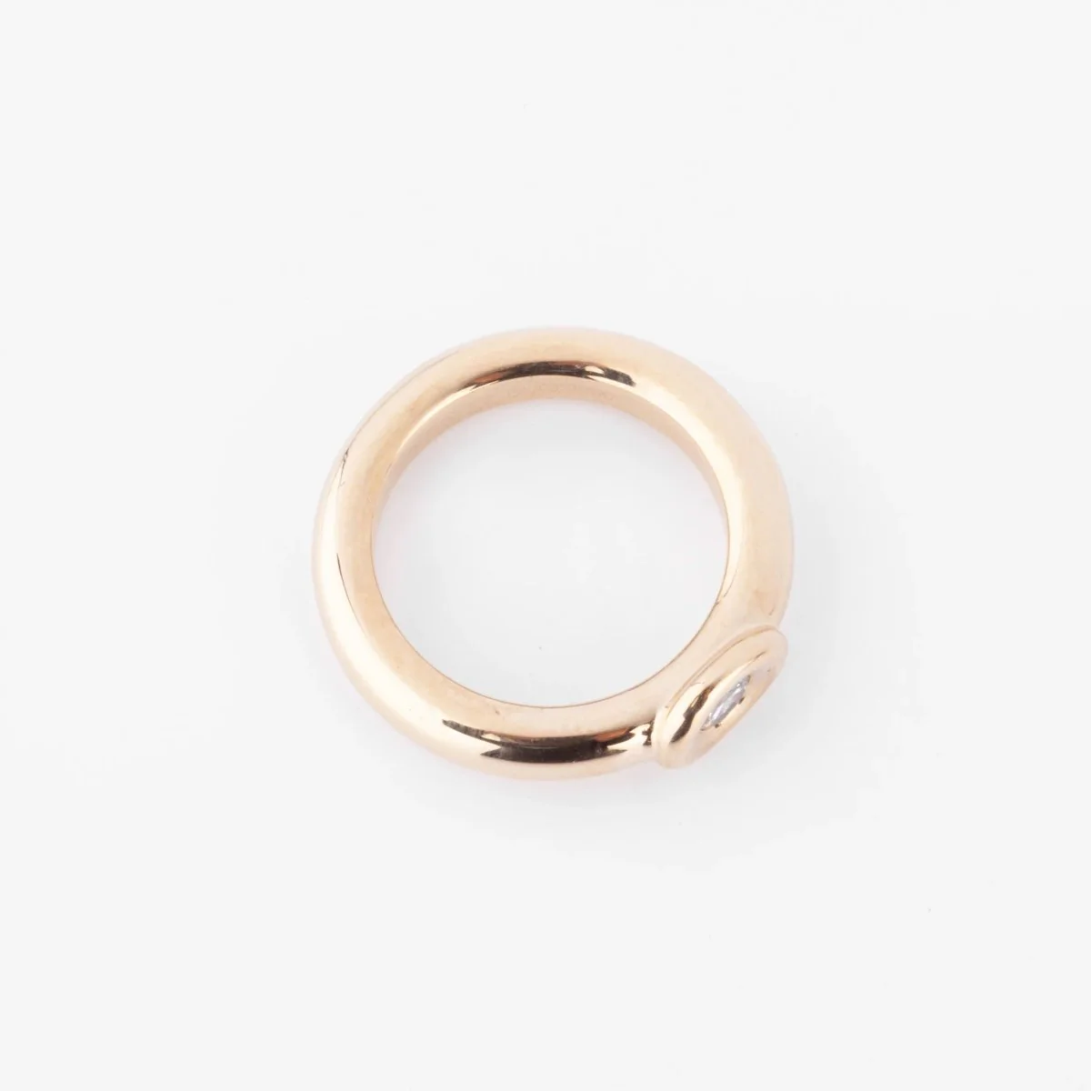 Bague CHAUMET en or jaune et diamant - Image 4