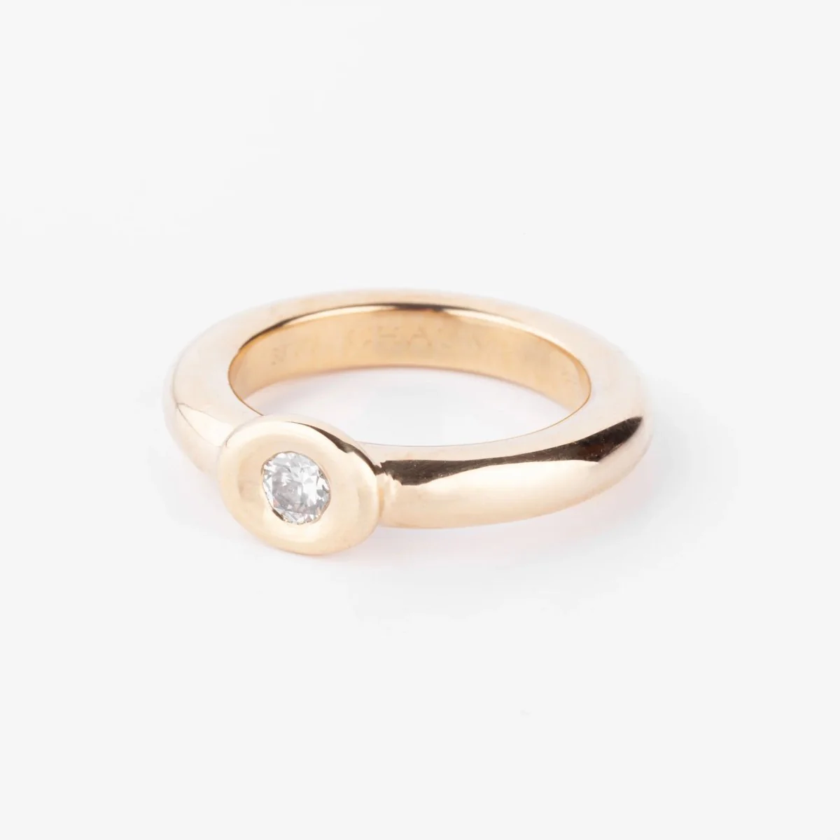 Bague CHAUMET en or jaune et diamant - Image 7