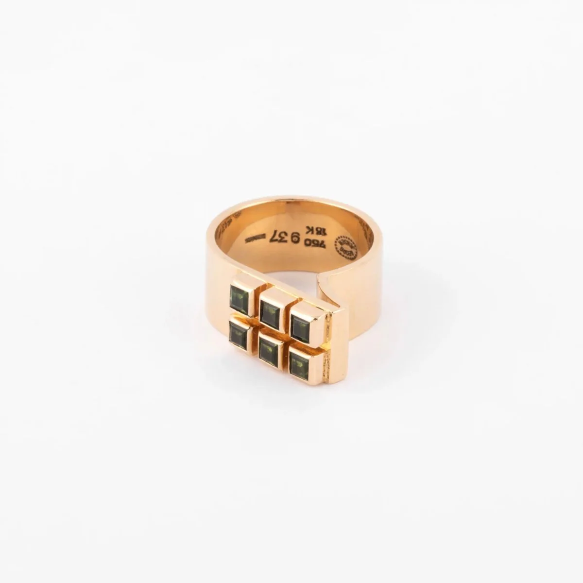 Bague or jaune et Peridot Georg Jensen - Image 5