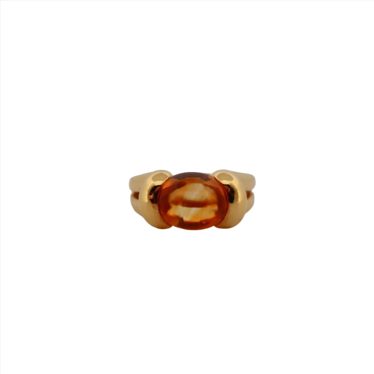 Bague Jonc or jaune et pierres semi précieuses