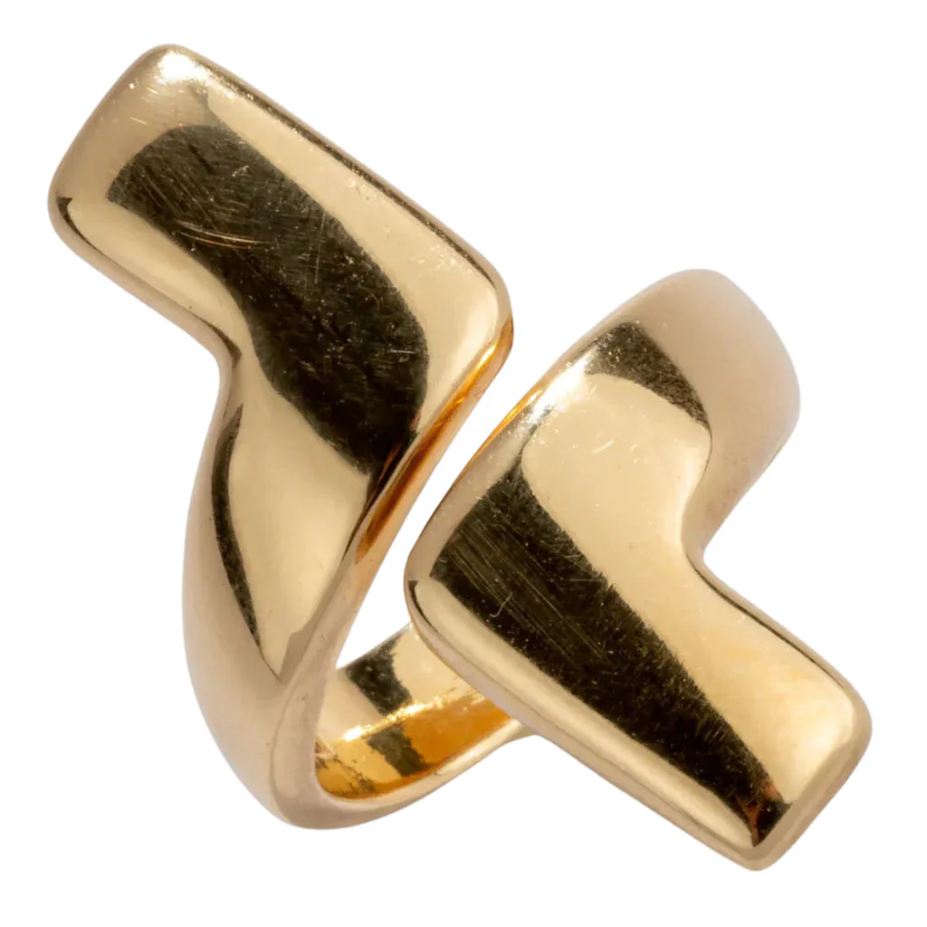 Bague or jaune géometrique de la maison Chaumet - Image 6