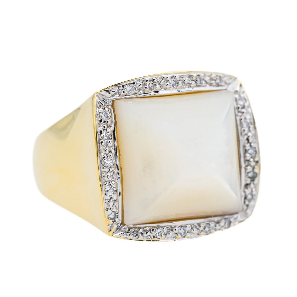 Bague Or jaune Nacre - Image 7