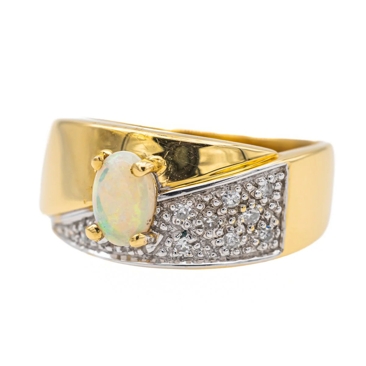 Bague Or jaune Opale - Image 3