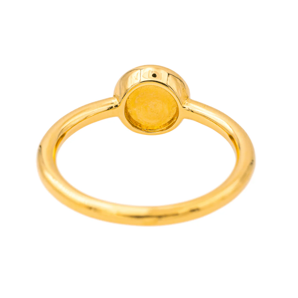 Bague Solitaire en or jaune et péridot - Image 5
