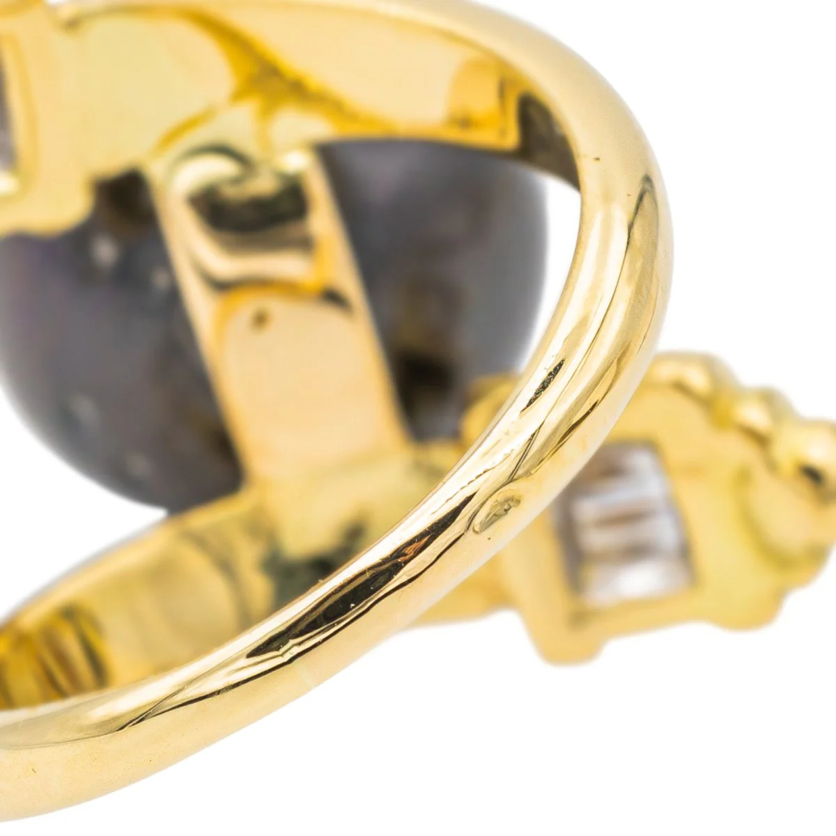 Bague Or jaune Perle de tahiti - Image 6