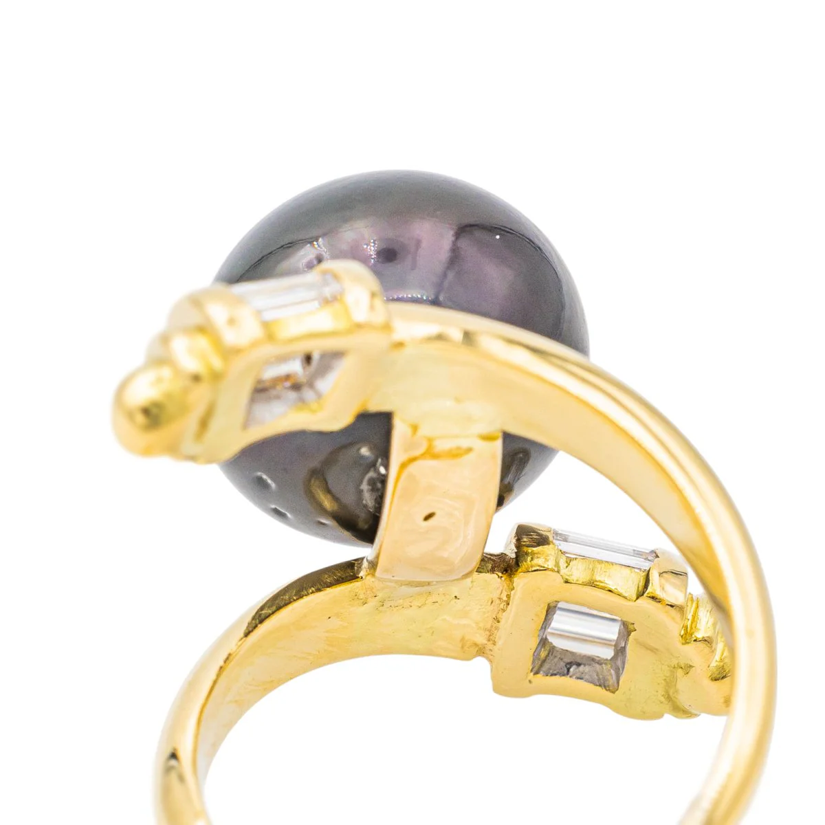 Bague Or jaune Perle de tahiti - Image 7