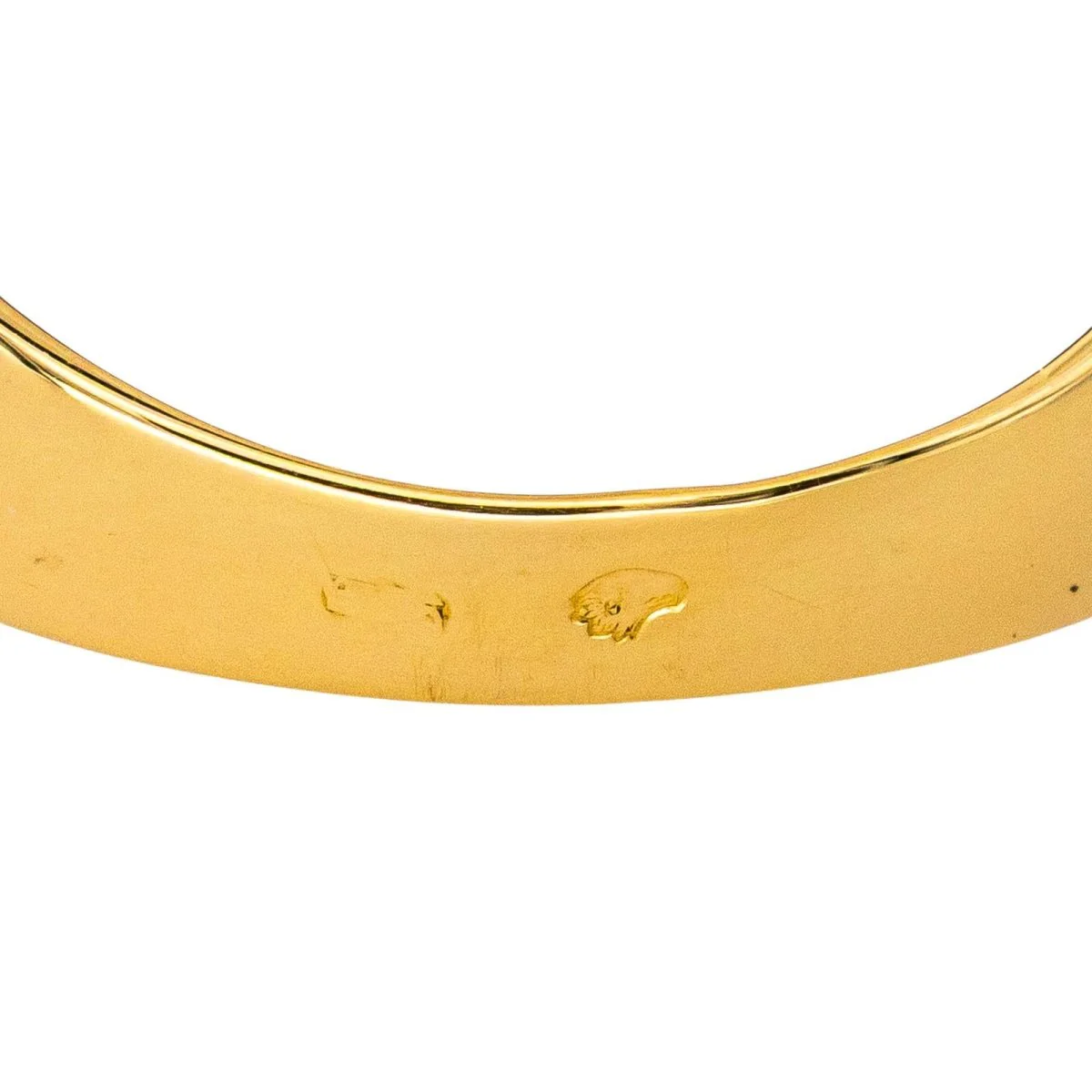 Bague Jonc en or jaune, rubis et diamants - Image 7