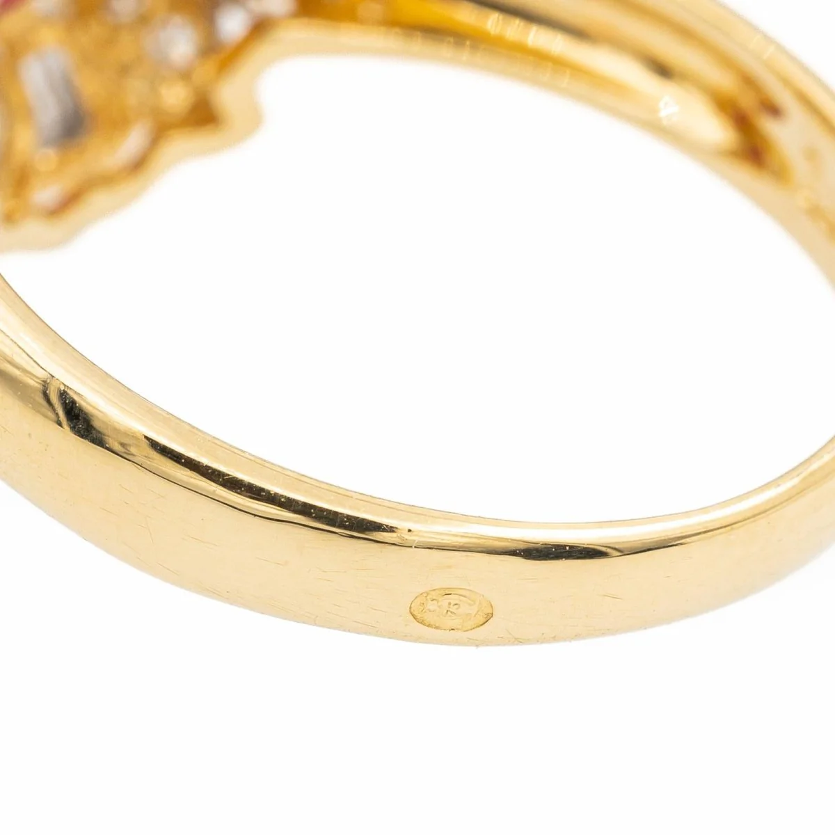 Bague en or jaune et rubis - Image 5