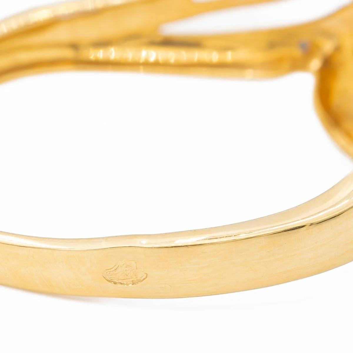Bague Or jaune Saphir - Image 6