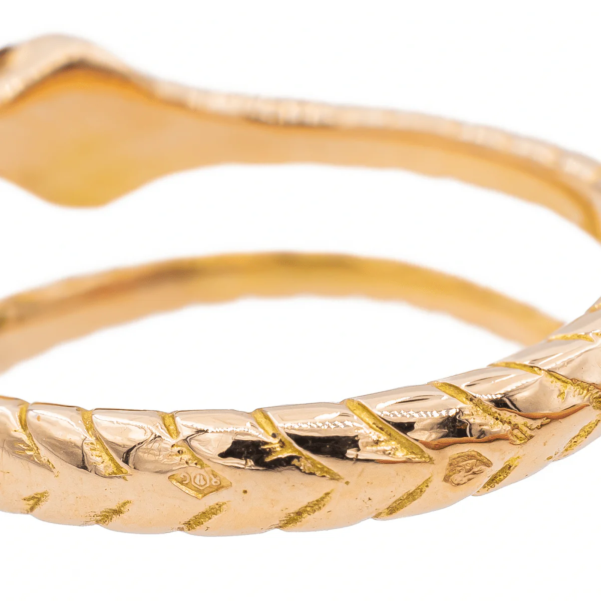 Bague Or jaune Saphir - Image 6
