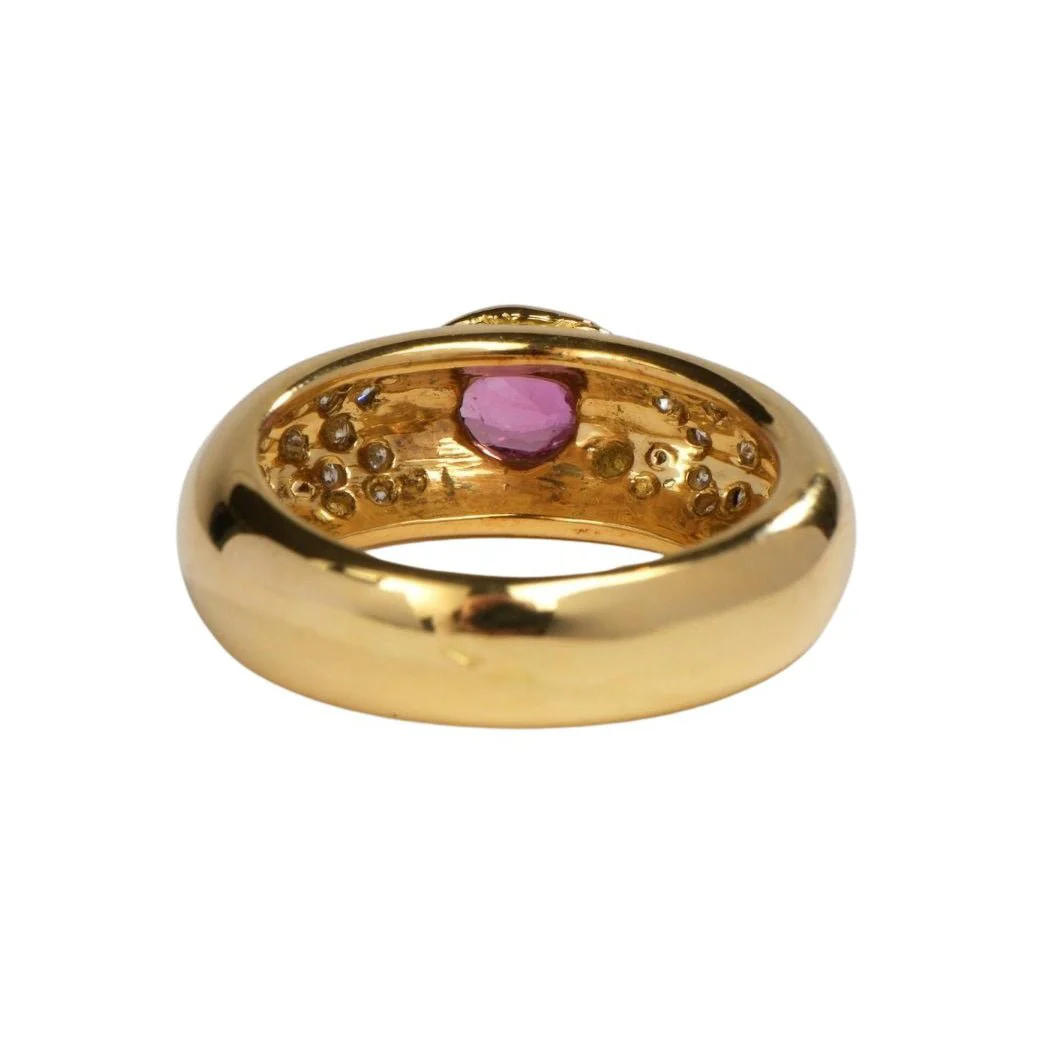 Bague Or jaune Saphir - Image 2