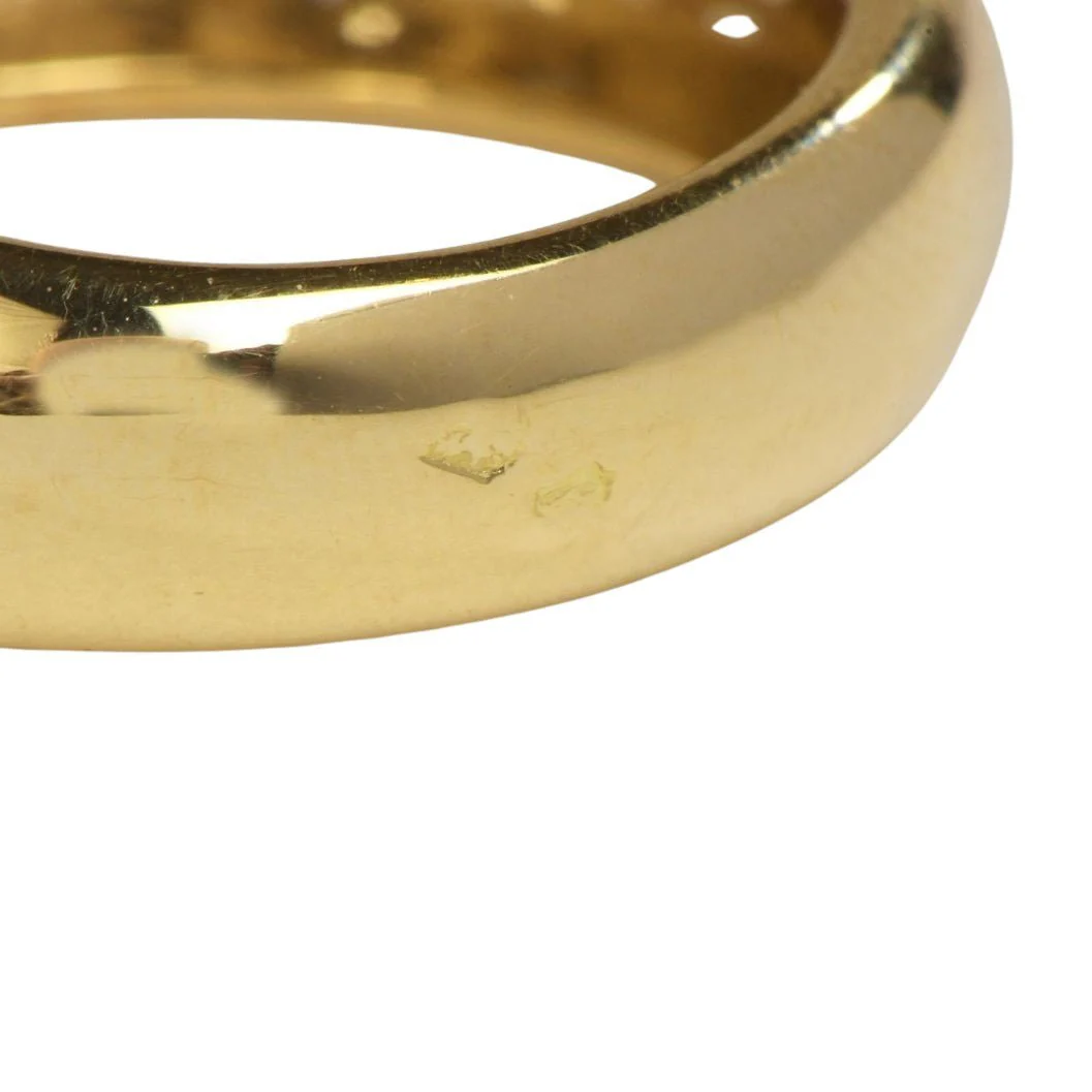 Bague Or jaune Saphir - Image 5