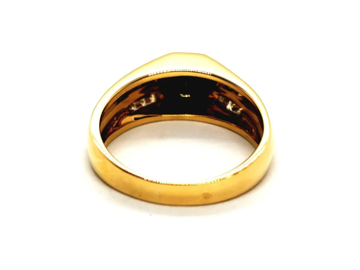 Bague Or jaune Saphir - Image 6
