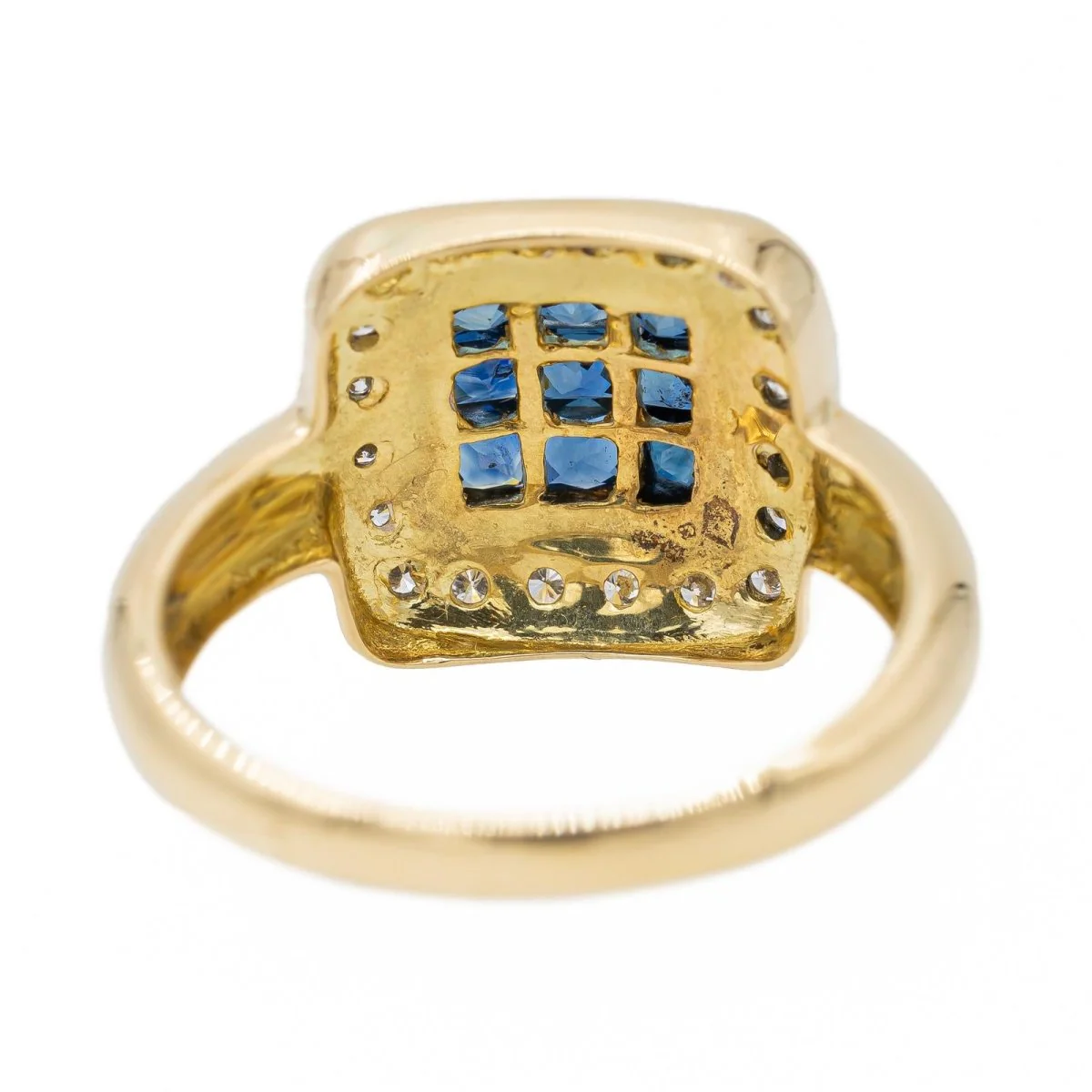 Bague en or jaune et Saphir - Image 5