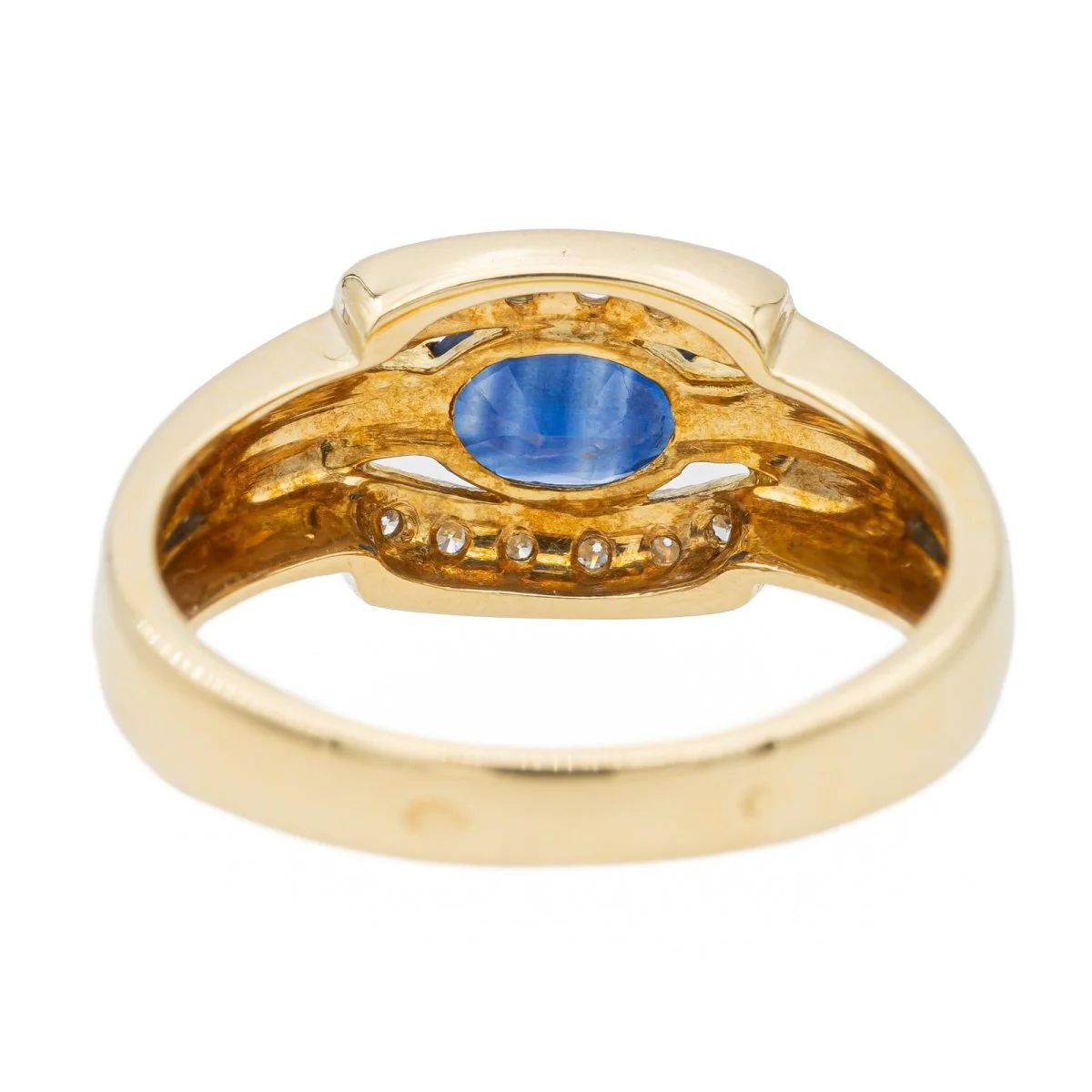 Bague en or jaune et saphir - Image 5