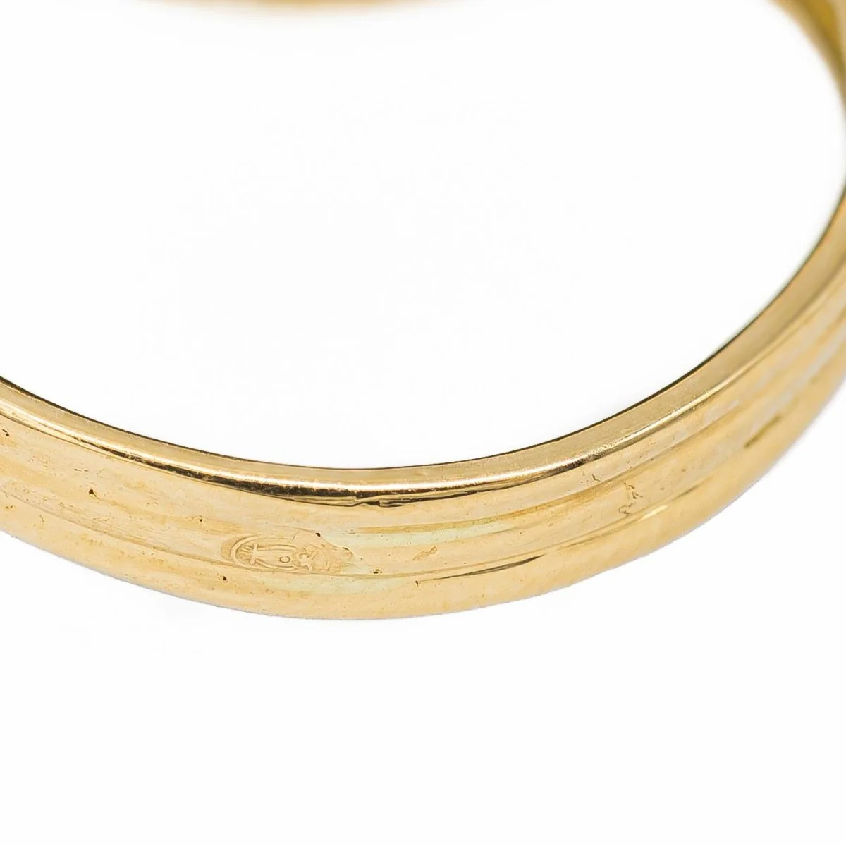 Bague en or jaune, saphir et diamants - Image 8