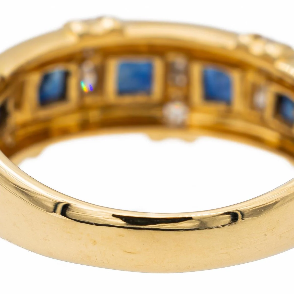 Bague en or jaune et saphir - Image 6