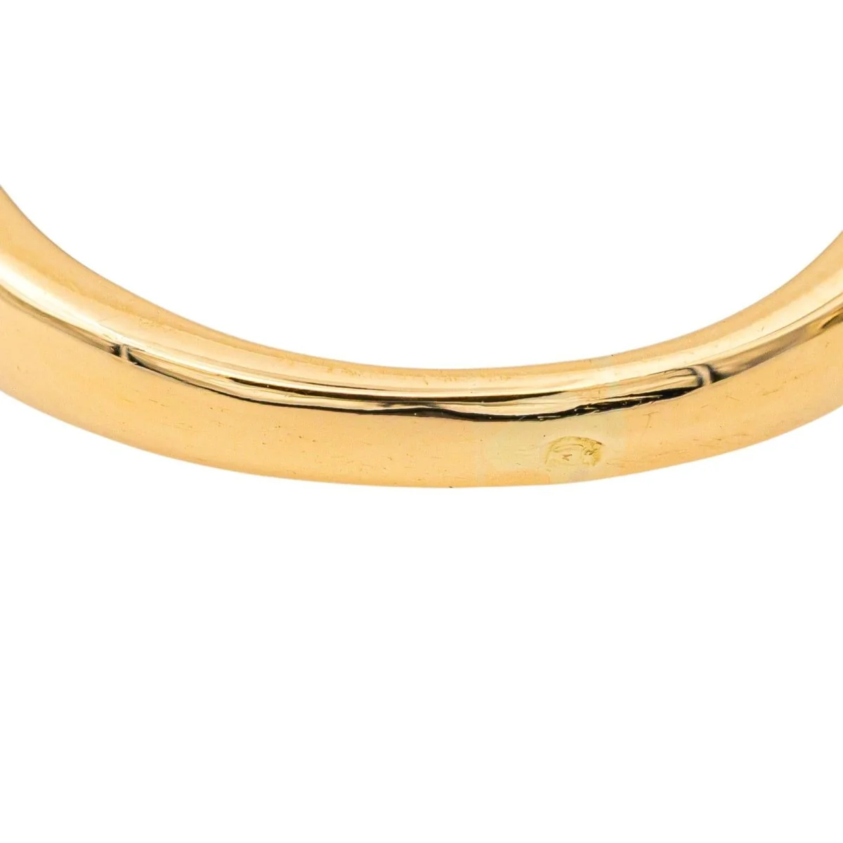 Bague Jarretière en or jaune, saphir et diamants - Image 7