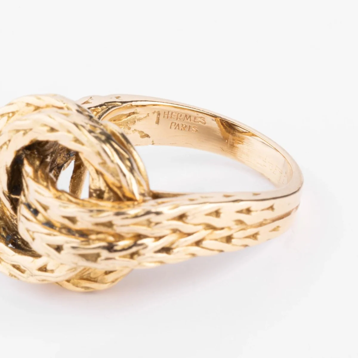 Bague or jaune signé Hermès collection Vendôme - Image 8