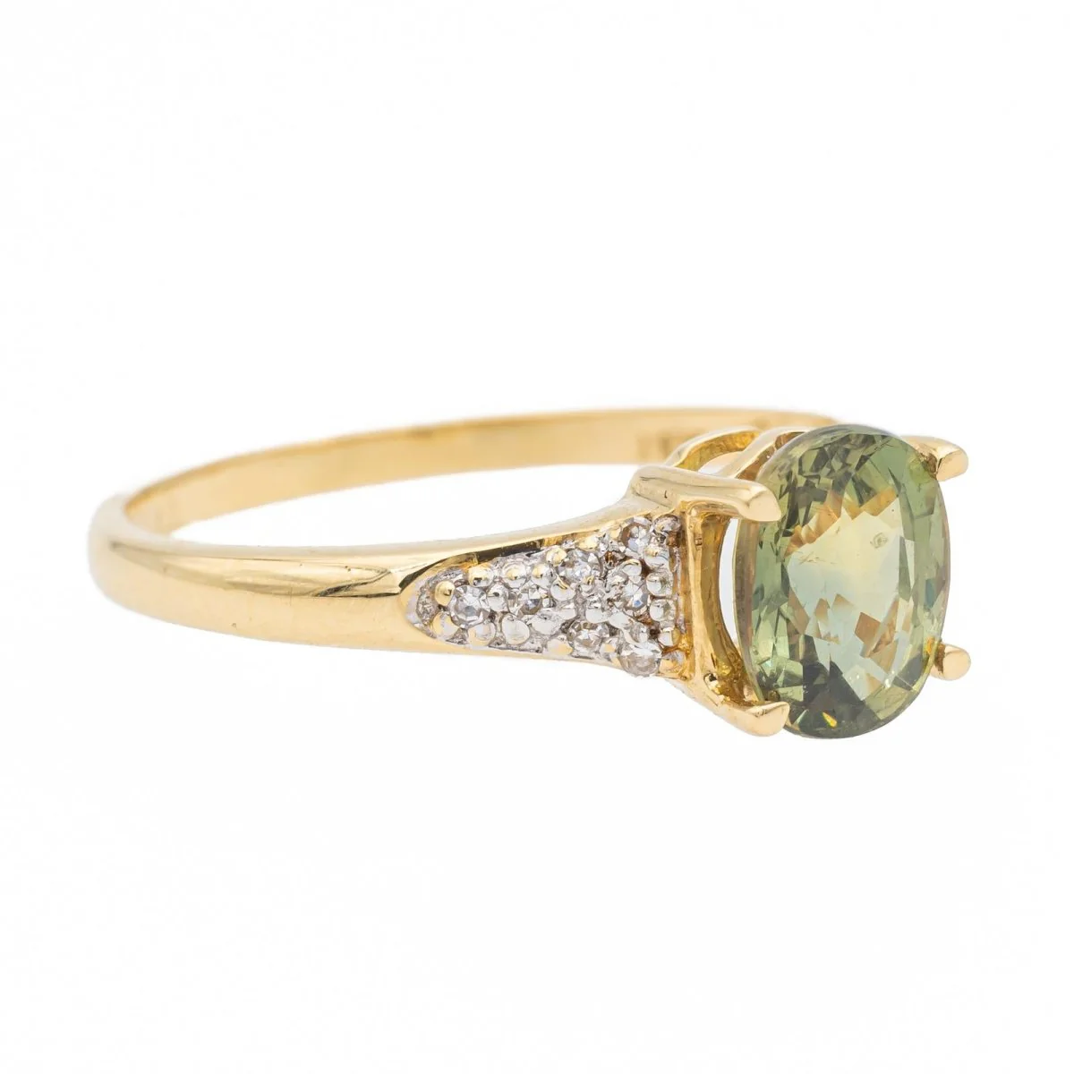 Bague Or jaune Zircon - Image 7