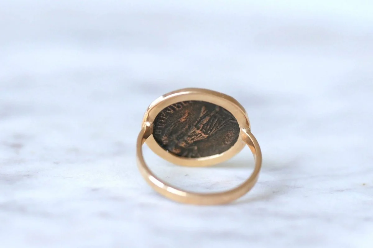 Bague pièce romaine Flavius Valens - Image 8