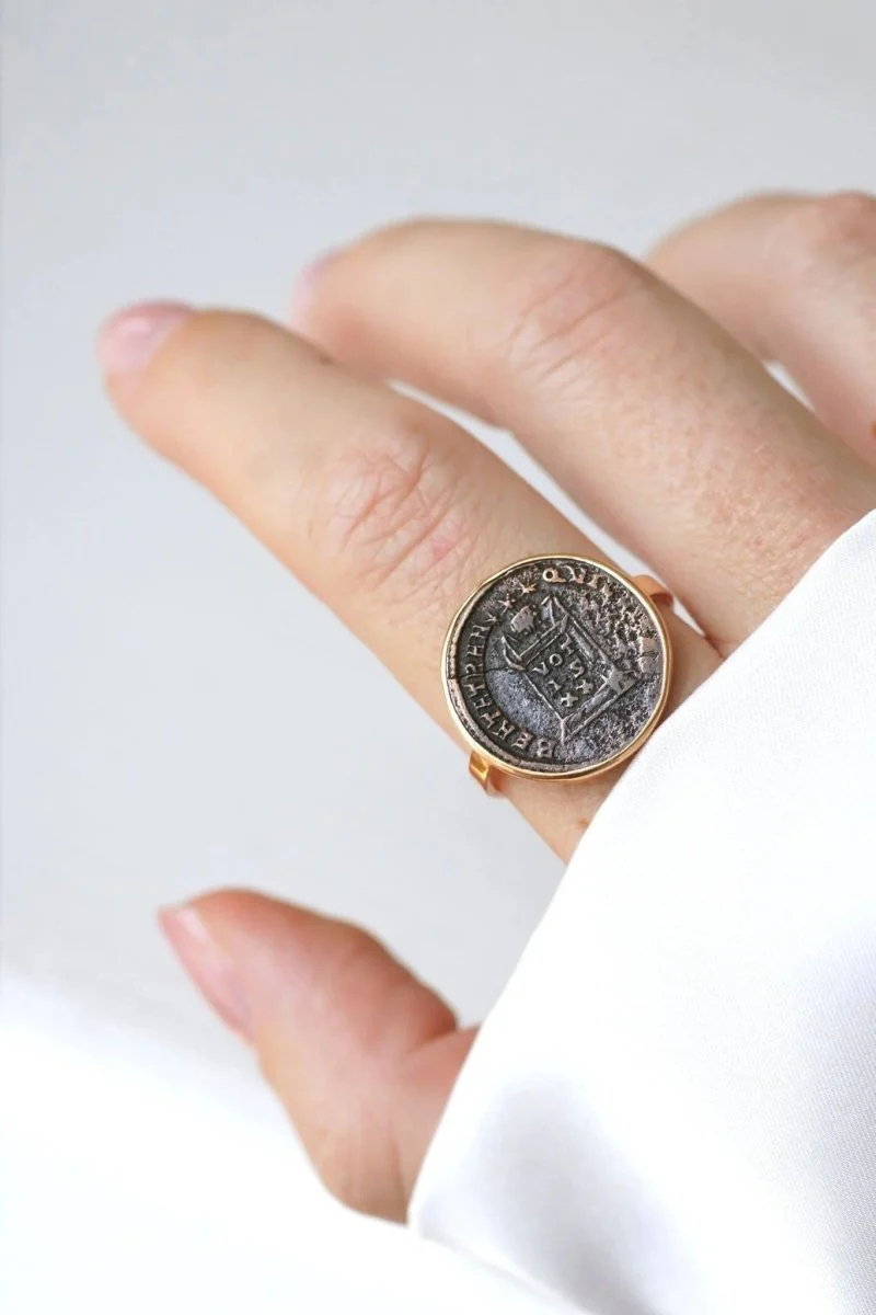 Bague pièce romaine Nummus - Image 5