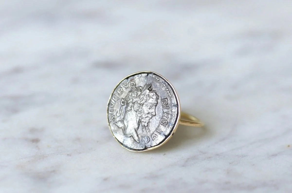 Bague pièce romaine Septime Sévère - Image 2