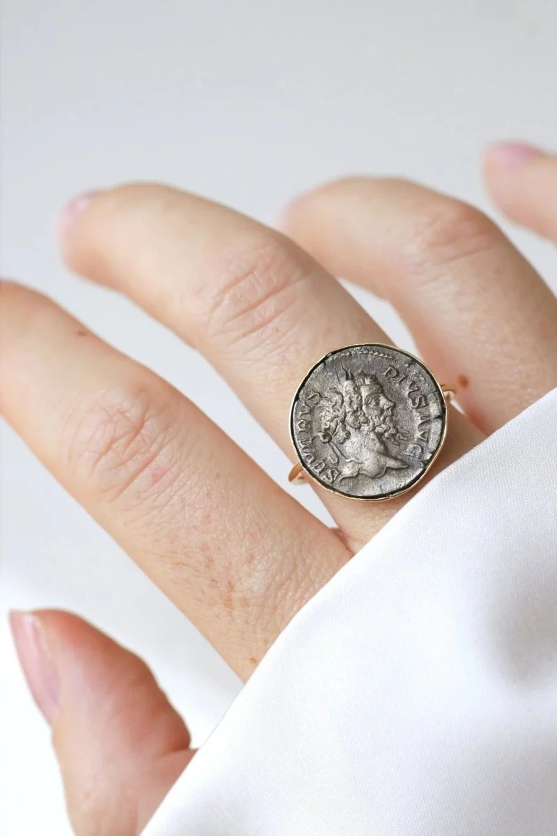 Bague pièce romaine Septime Sévère - Image 3