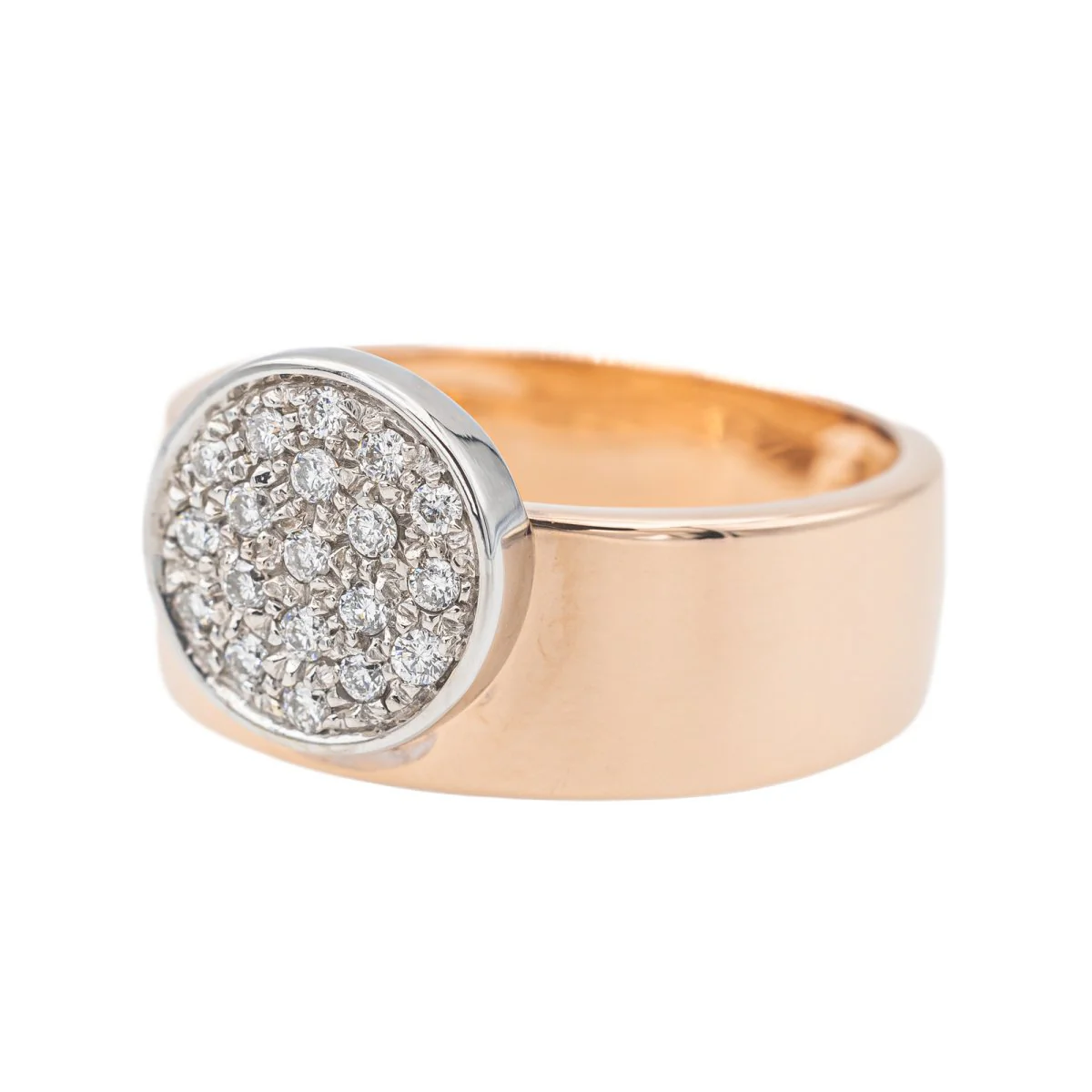 Bague en or rose, or blanc et diamants - Image 3