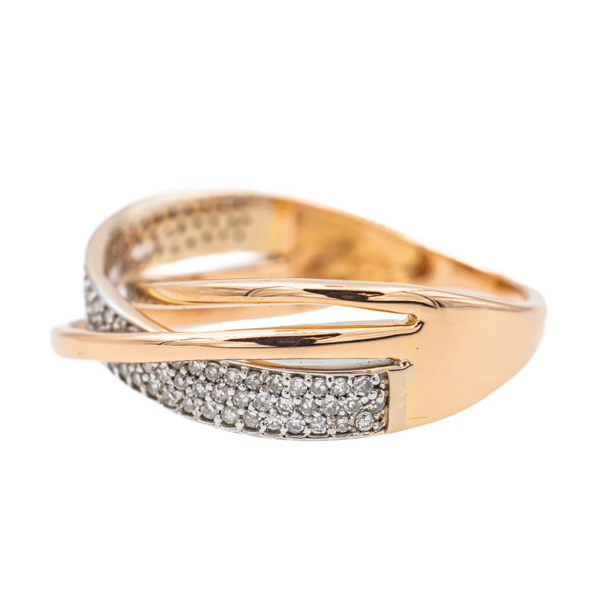 Bague Or rose Diamant - Image 4