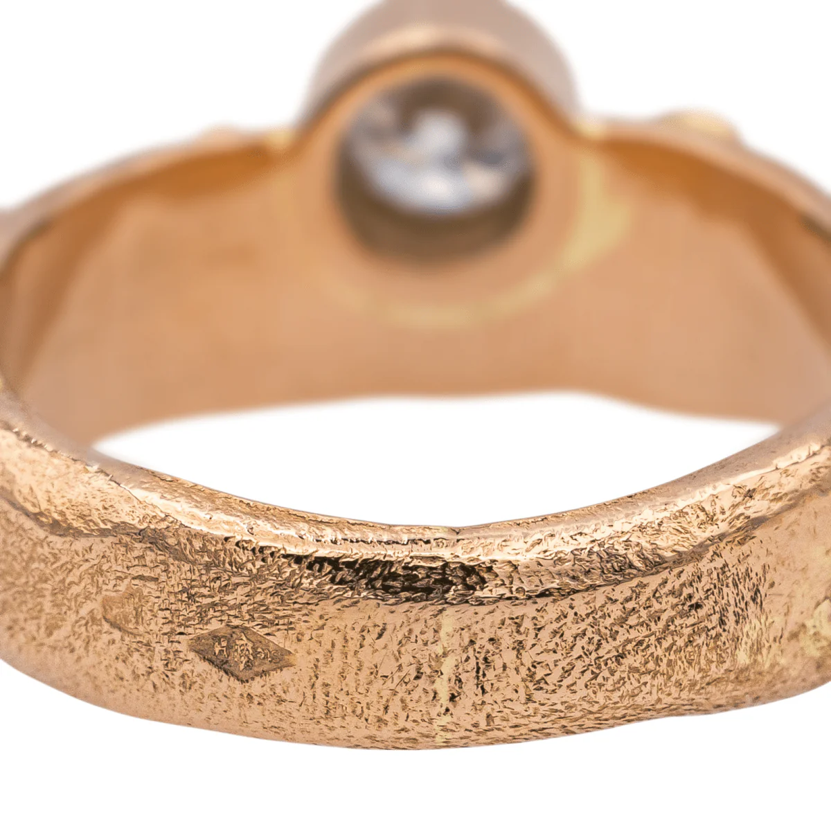 Bague en or rose et diamants - Image 7