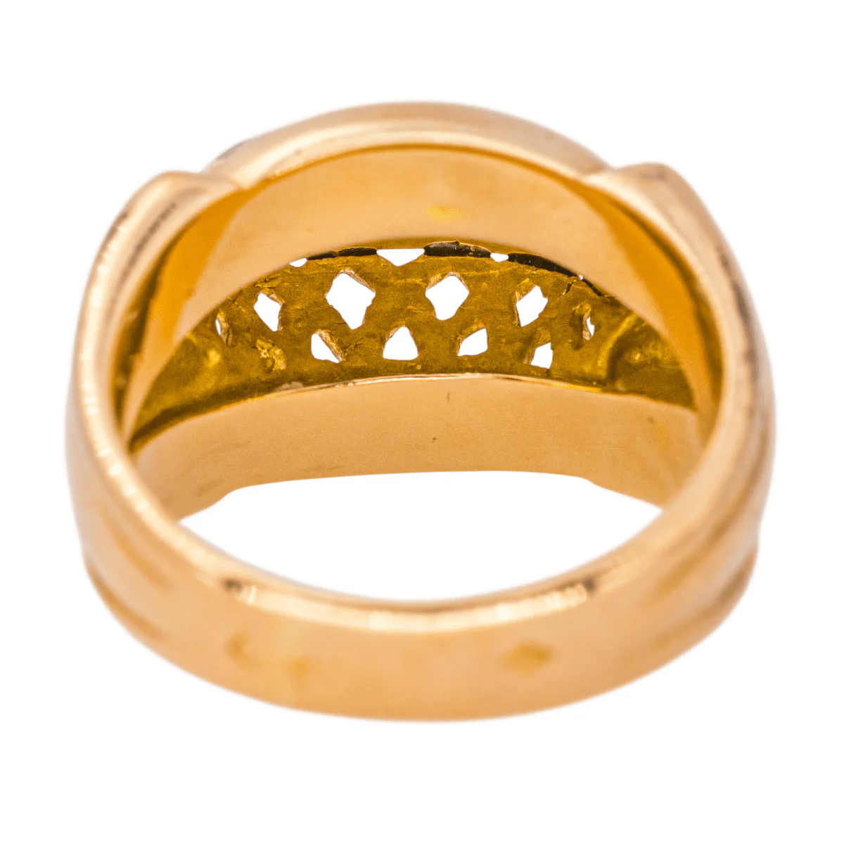 Bague Tank en or rose, platine et diamants - Image 5