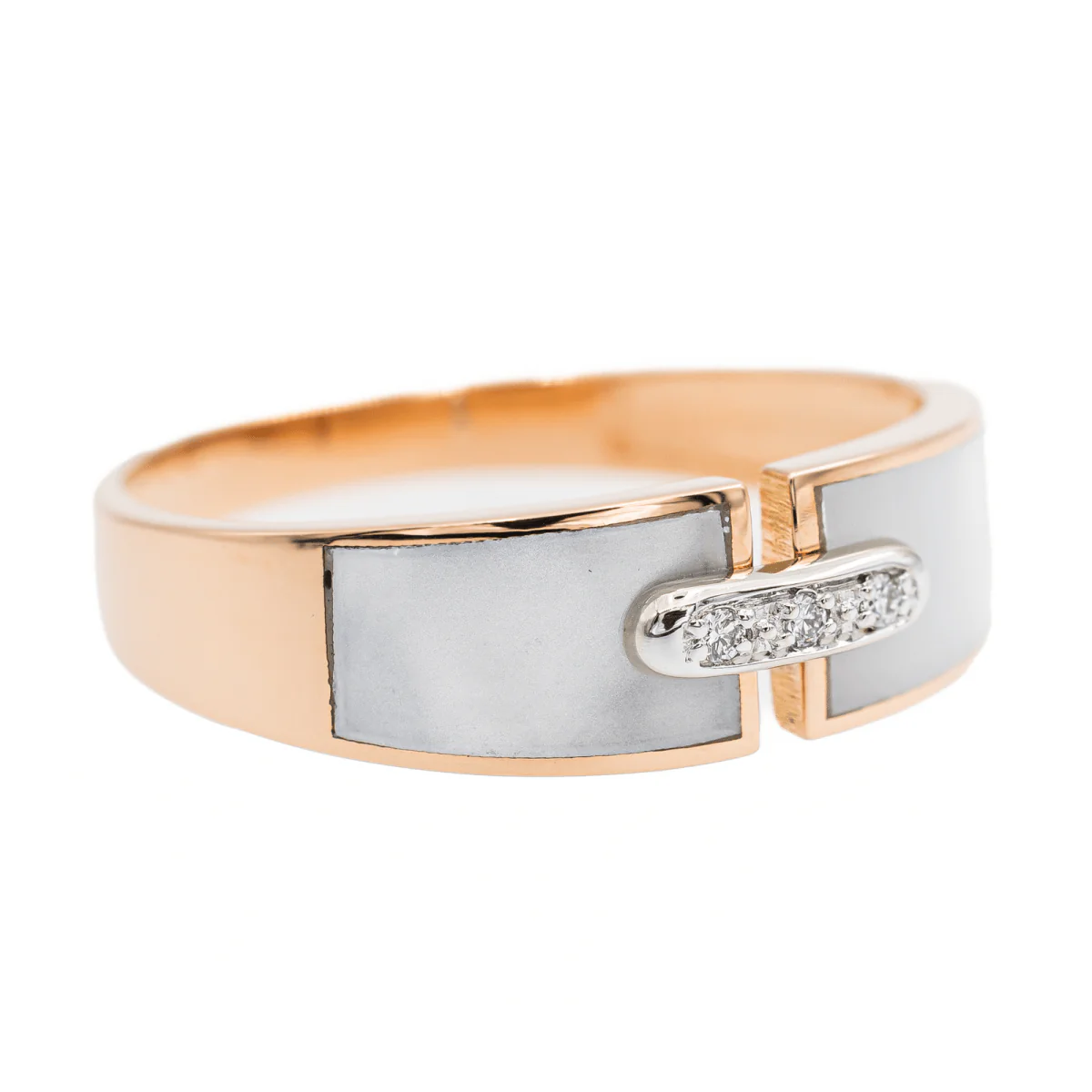 Bague Or rose Diamant - Image 7