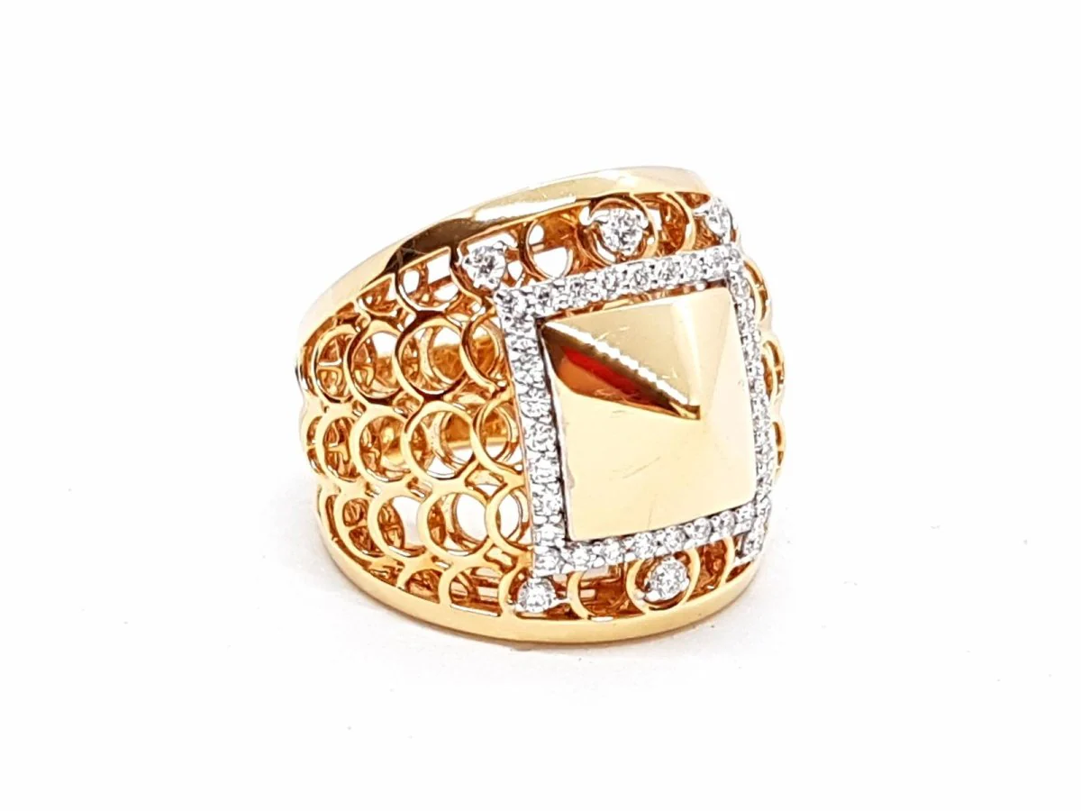 Bague Or rose Diamant - Image 6