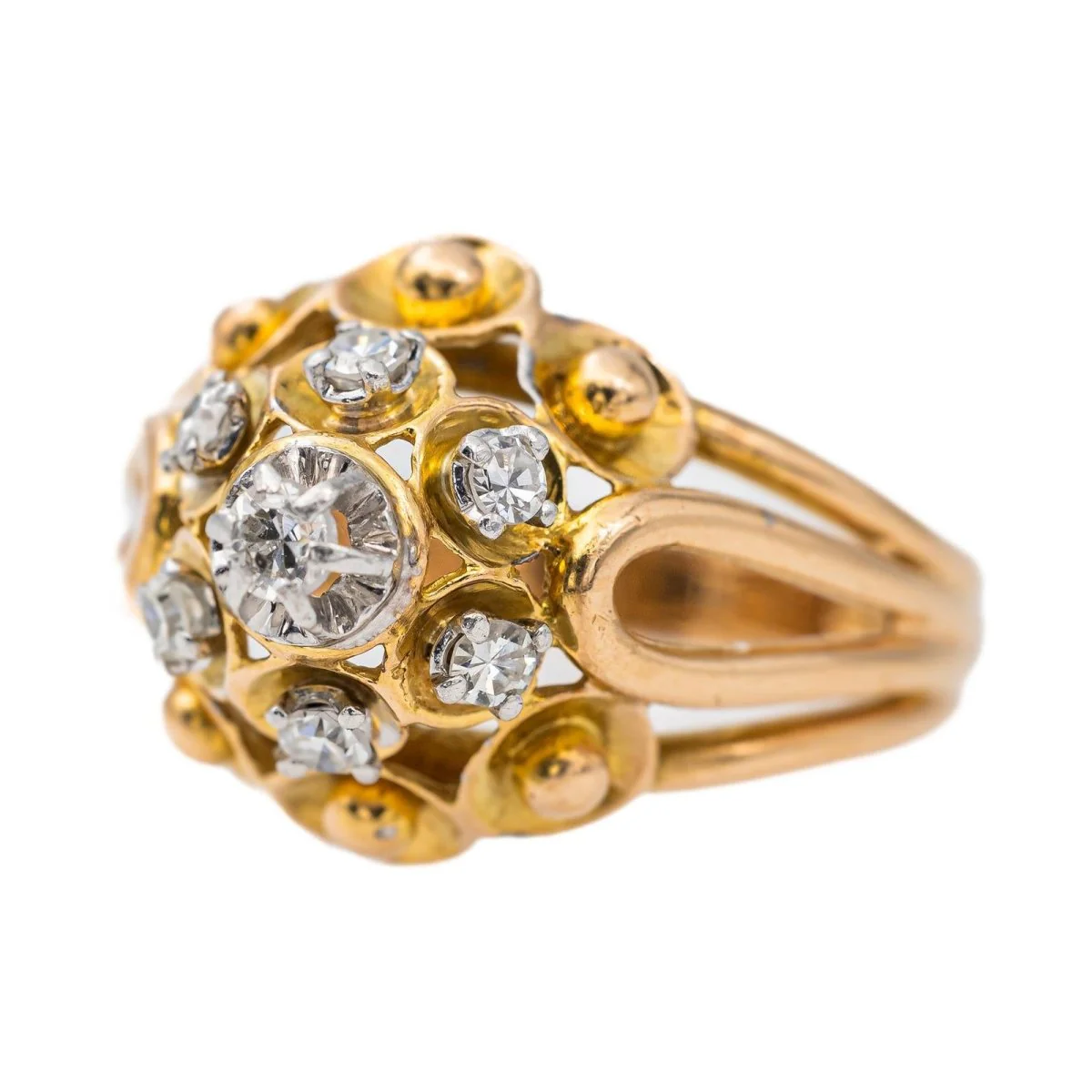 Bague Or rose Diamant - Image 3
