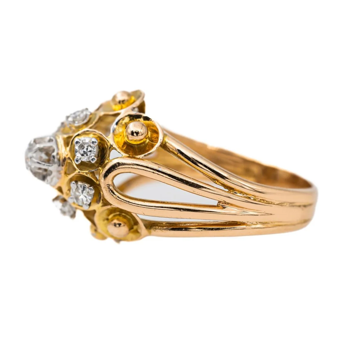 Bague Or rose Diamant - Image 4