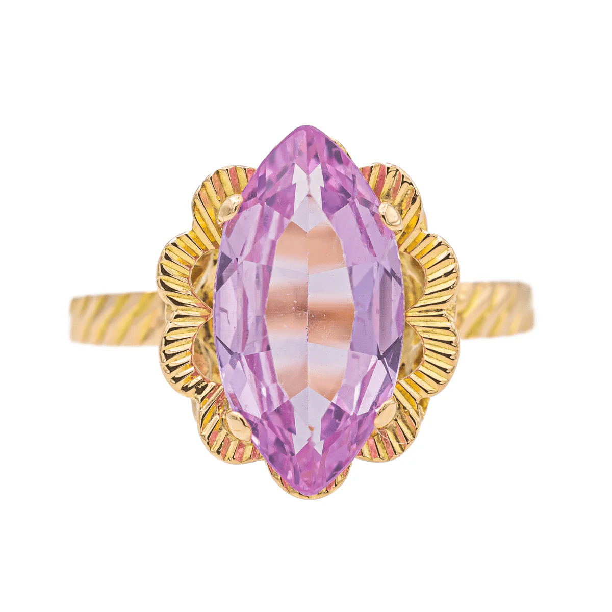 Bague Or rose Kunzite
