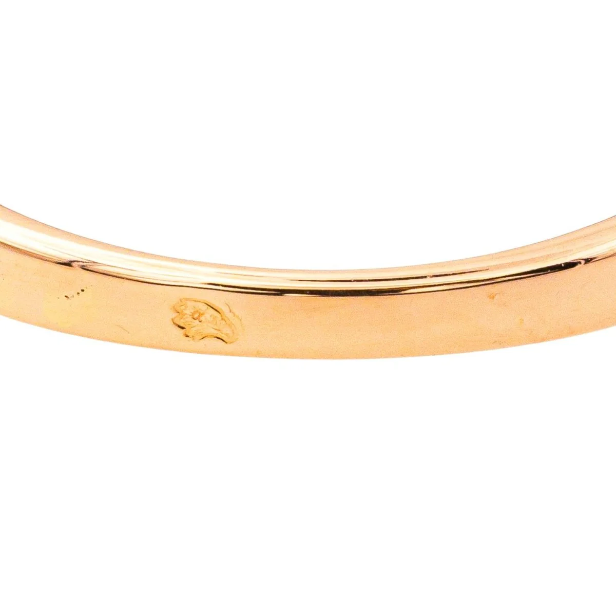Bague Jonc en or rose et quartz - Image 7