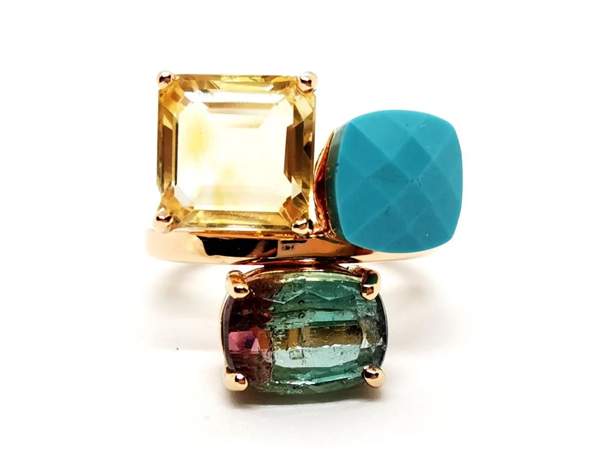 Bague Or rose Quartz Lemon - Image 3