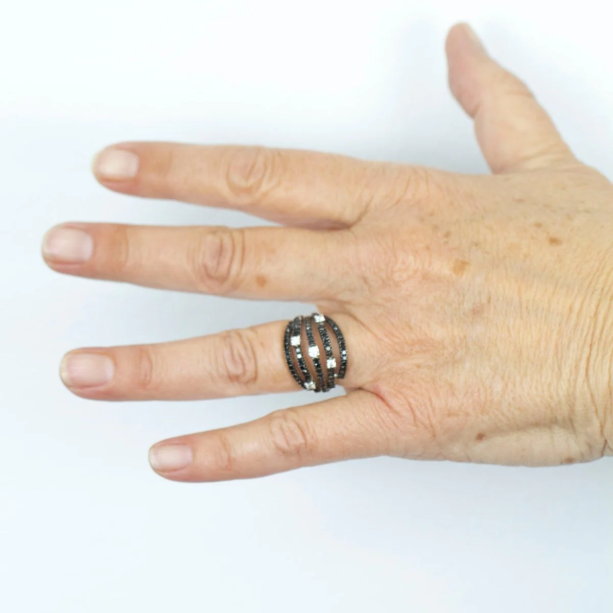 Bague Pavée DAMIANI en or blanc et diamants - Image 2