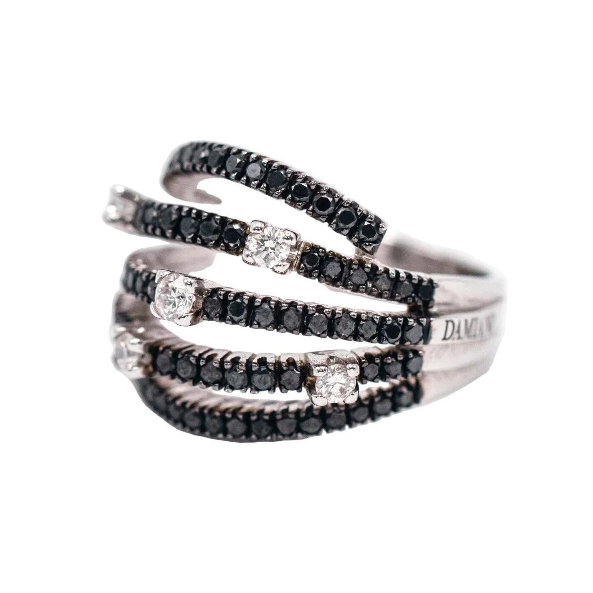 Bague Pavée DAMIANI en or blanc et diamants - Image 3