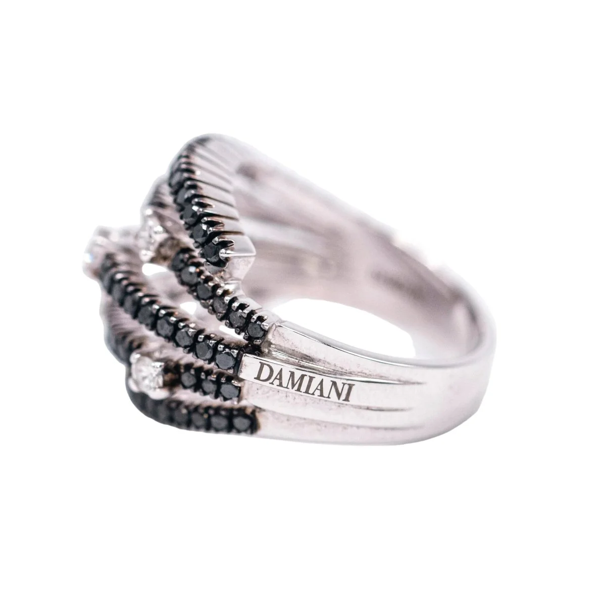 Bague Pavée DAMIANI en or blanc et diamants - Image 4
