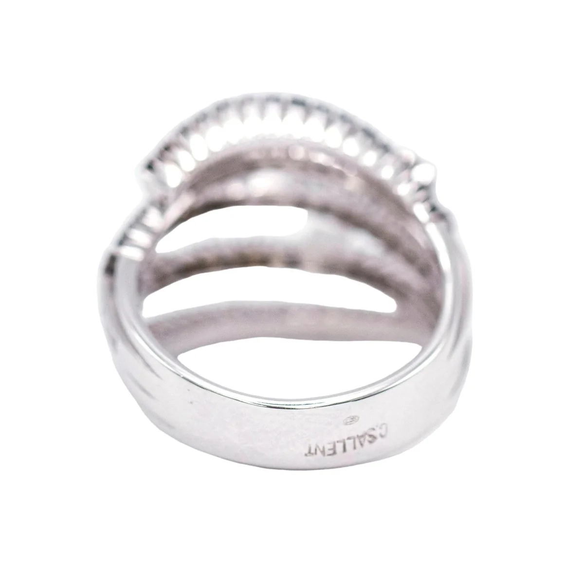 Bague Pavée DAMIANI en or blanc et diamants - Image 5