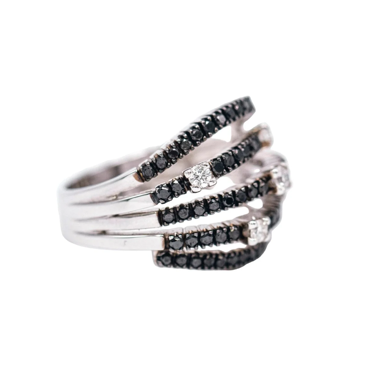Bague Pavée DAMIANI en or blanc et diamants - Image 6