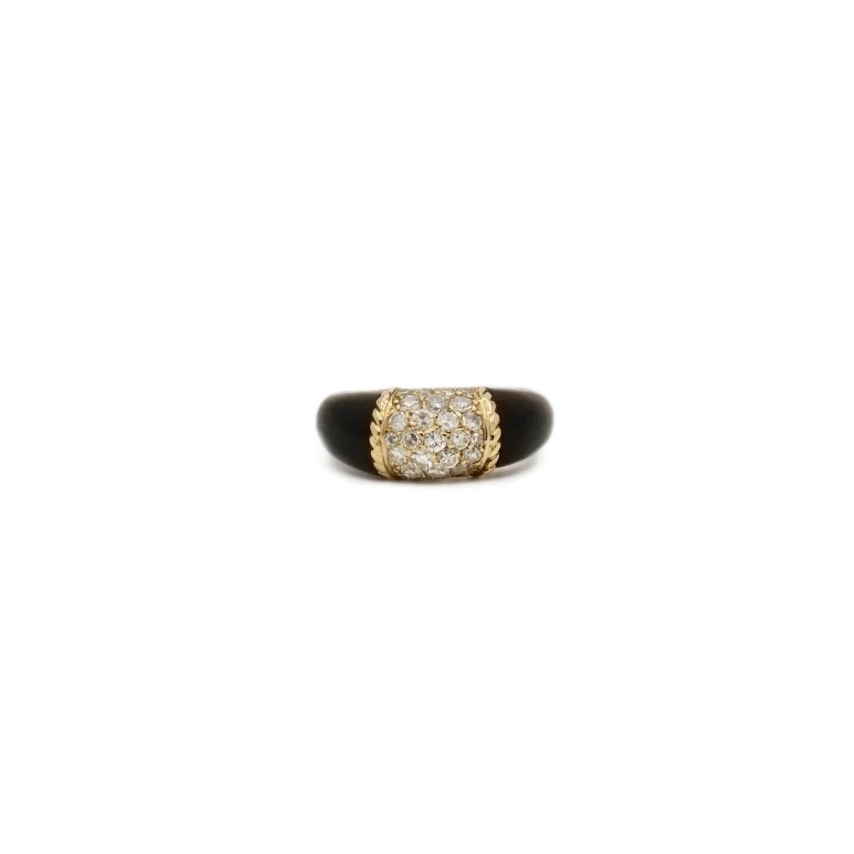 Bague Jonc VAN CLEEF & ARPELS "Philippine" en or jaune et diamants
