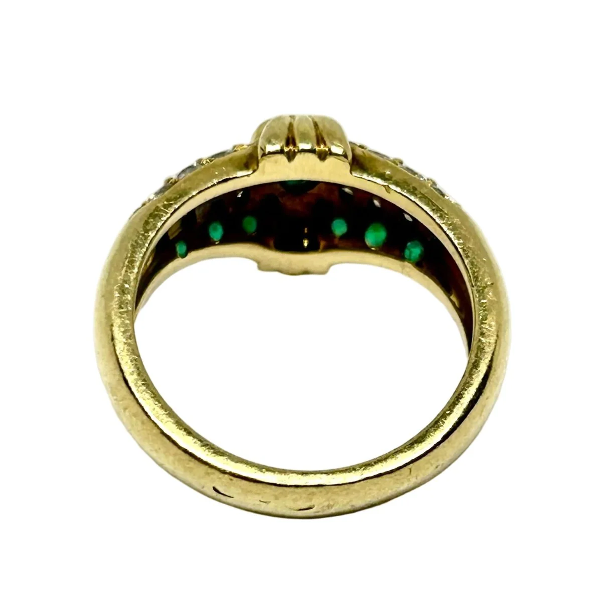 Bague PIAGET en or jaune, émeraude et diamants - Image 3